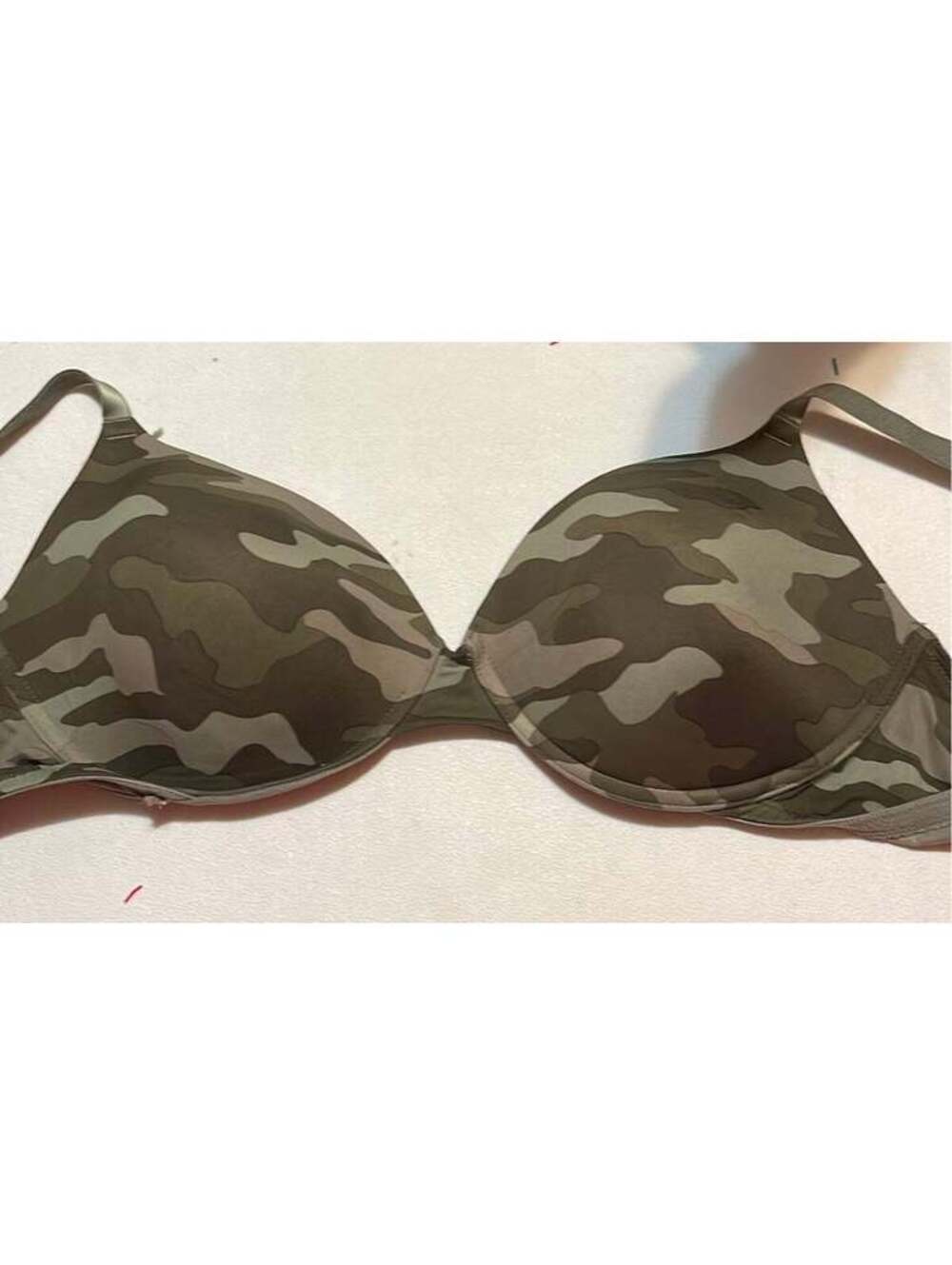 Pink wear everywhere camo T-shirt bra lightly 36 DD